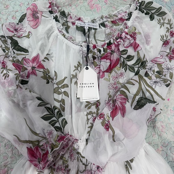 English Factory Floral Long Sleeve Maxi Dress - Picture 7 of 9